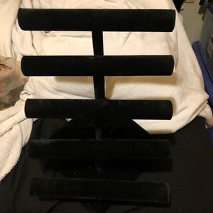 Black velvet bracelet bar